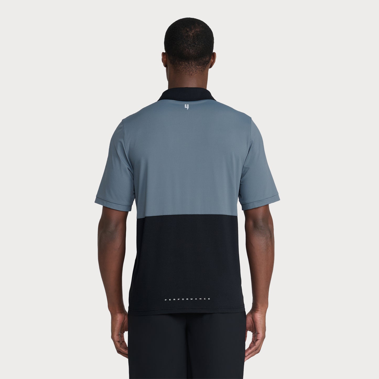 PERFORMANCE HYBRID POLO GREY/BLACK
