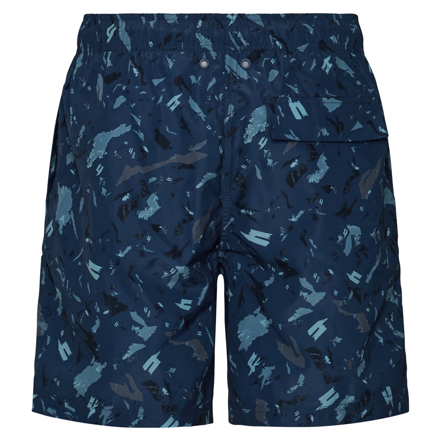 NAVY CAMO SWIM SHORTS