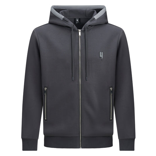 GREY MIXED CONTRAST HOODY