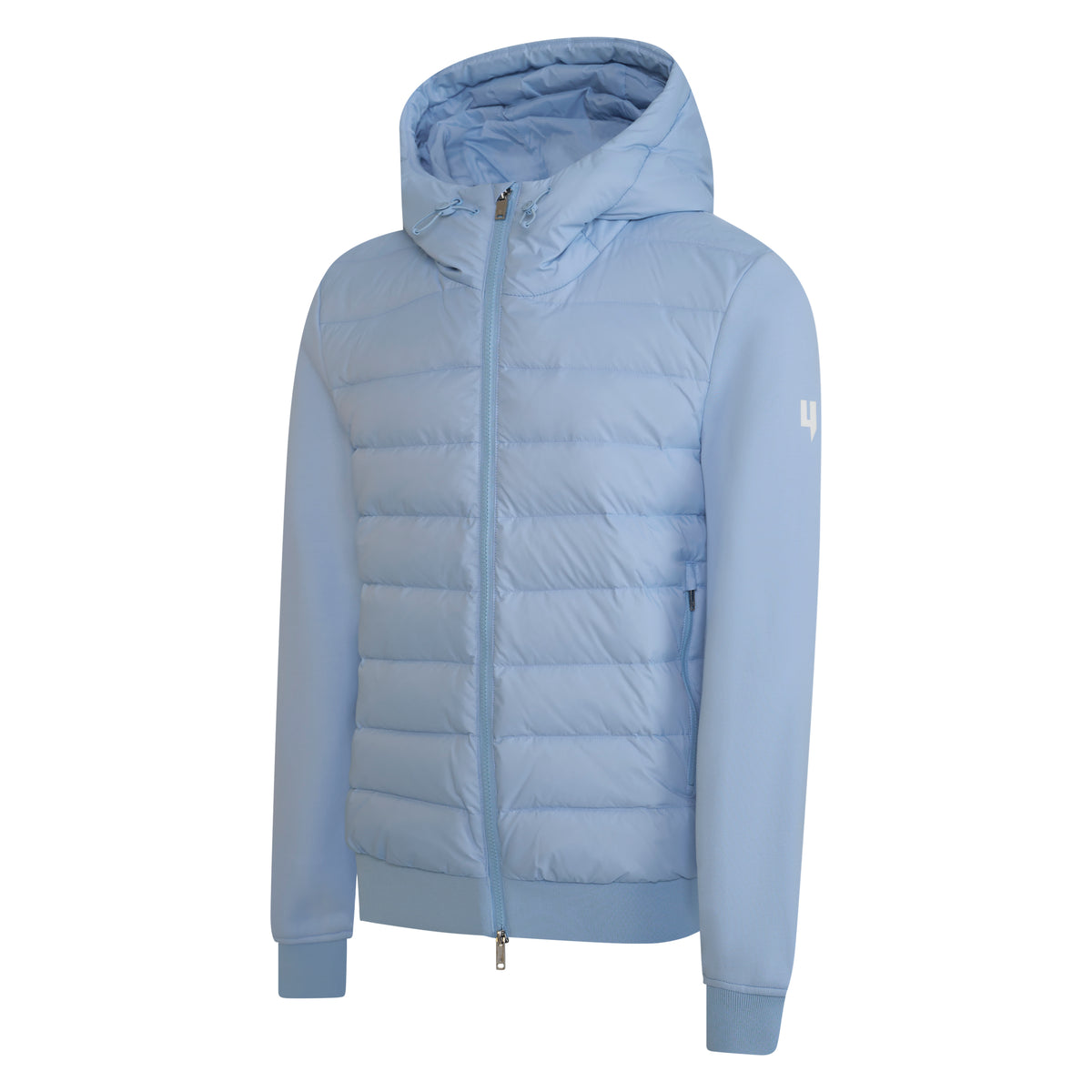 VESTE MATELASSÉE À PANNEAUX BLEU BÉBÉ