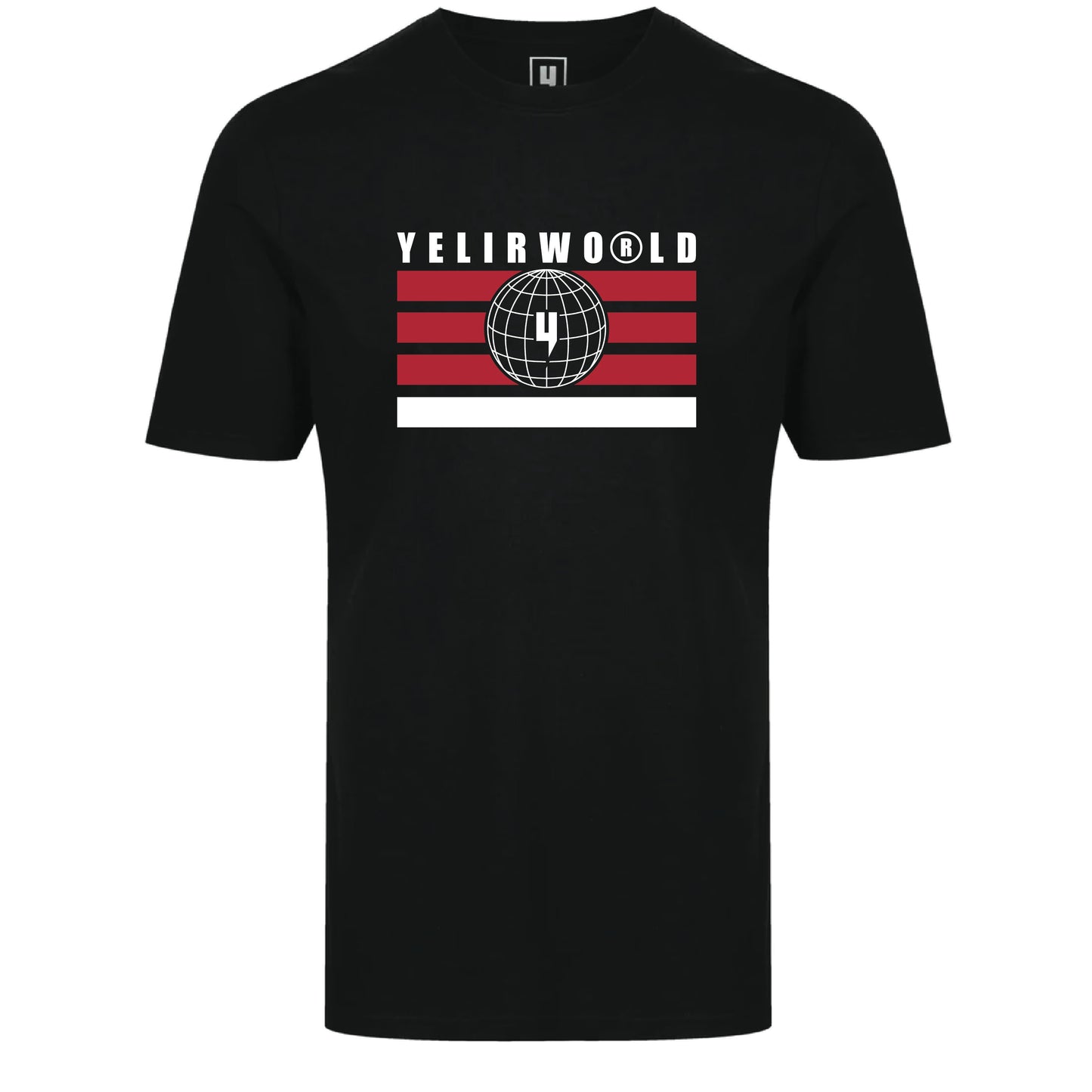 GLOBAL ENTERPRISE FLAG TEE BLACK RED