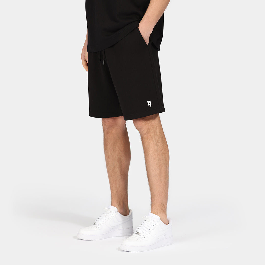 RELAXED FIT Y LOGO SHORTS BLACK