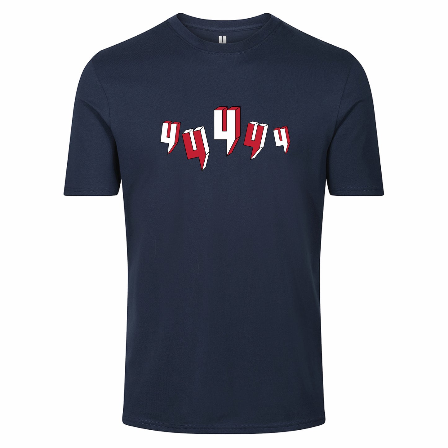 NAVY TEE FIVE Y LOGO RED WHITE