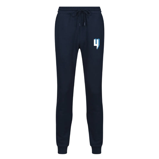 NAVY JOGGERS Y LOGO BABY BLUE