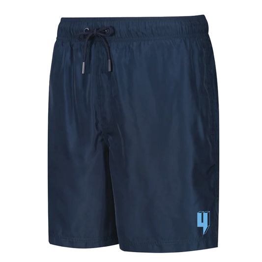 3D LOGO SWIM SHORTS NAVY BABY BLUE