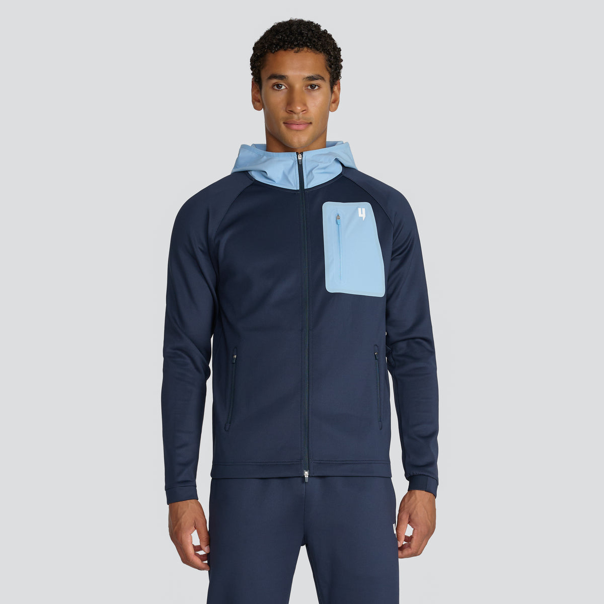 TEAM TRACKSUIT TOP NAVY/BABY BLUE