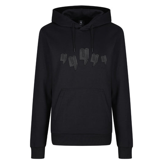 BLACK HOODY FIVE Y LOGO CRYSTAL