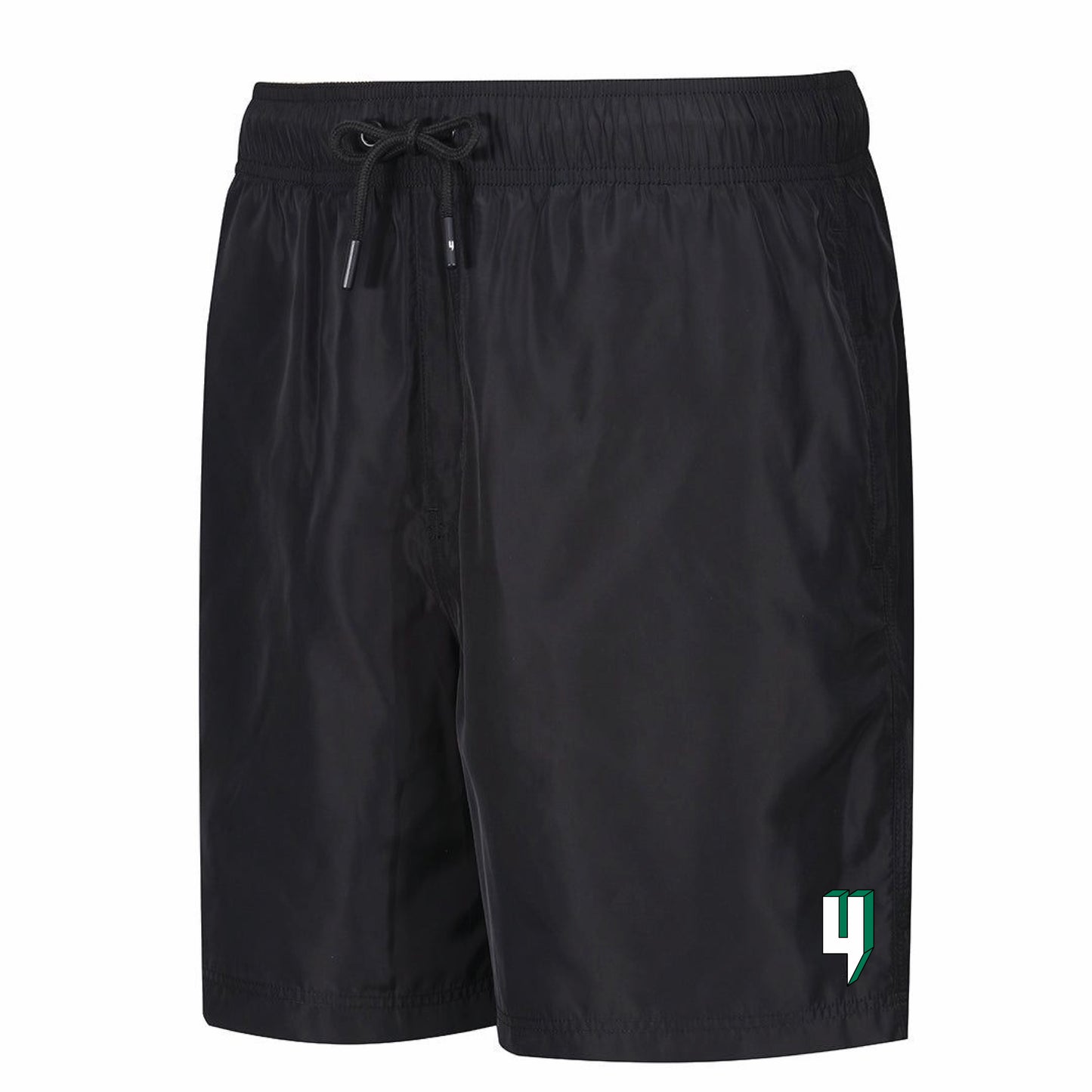 3D LOGO SWIM SHORTS BLACK WHITE/GREEN