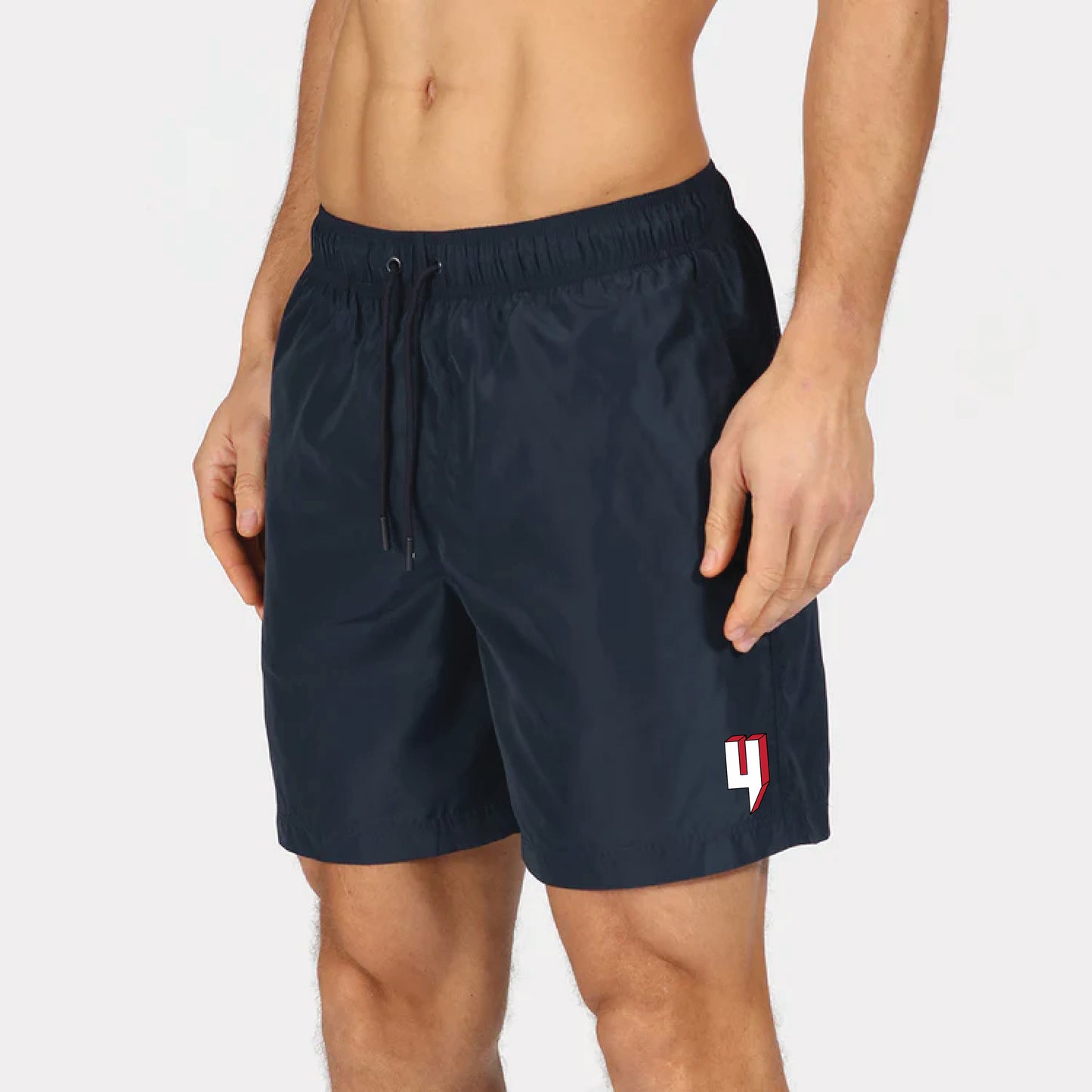 3D LOGO SWIM SHORTS NAVY RED/WHITE