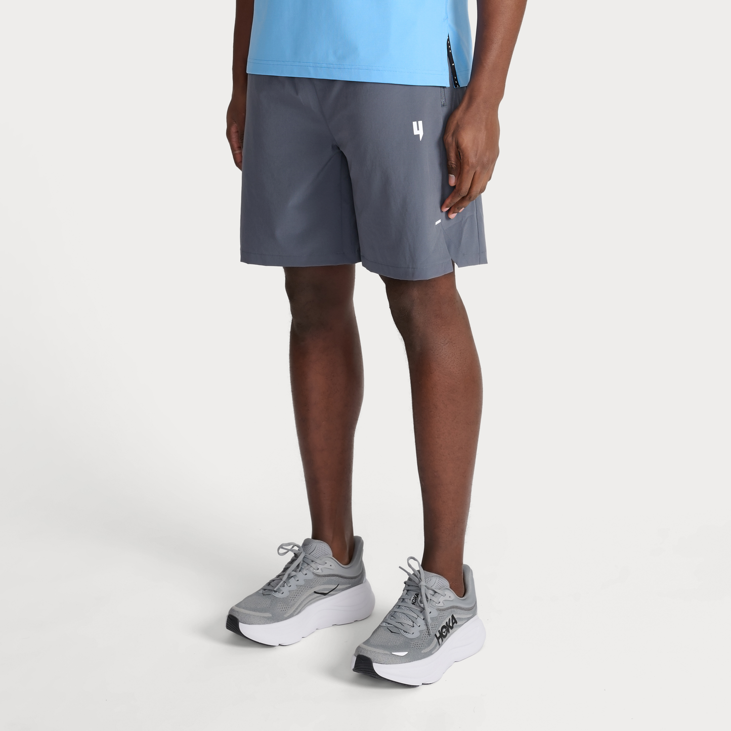 GREY PERFORMANCE SHORTS WITH BLACK INNER