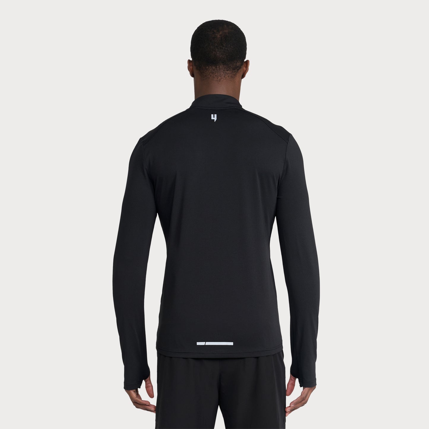 PERFORMANCE 1/2 ZIP TOP BLACK/RED