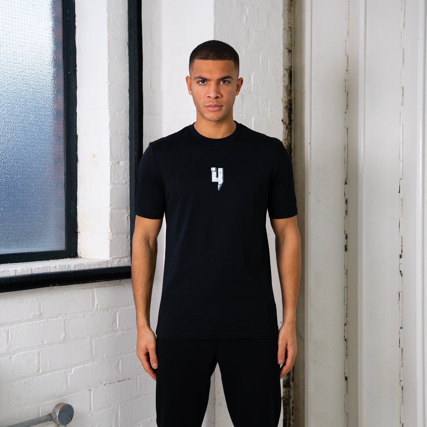 X BOOGIE Y LOGO TEE BLACK BLUE