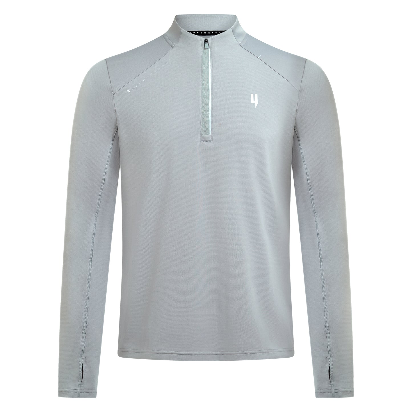 PERFORMANCE 1/2 ZIP TOP LIGHT GREY