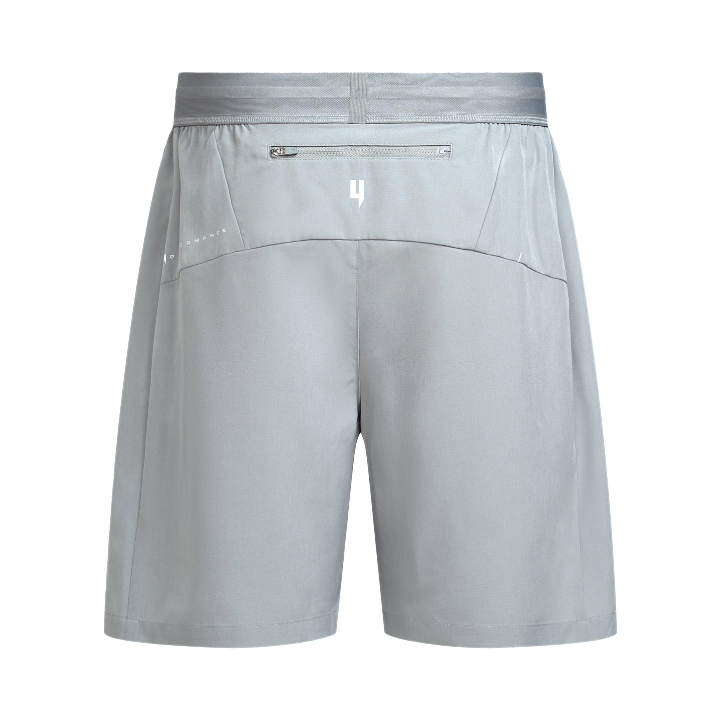 LIGHT GREY PERFORMANCE SHORTS WITH INNER