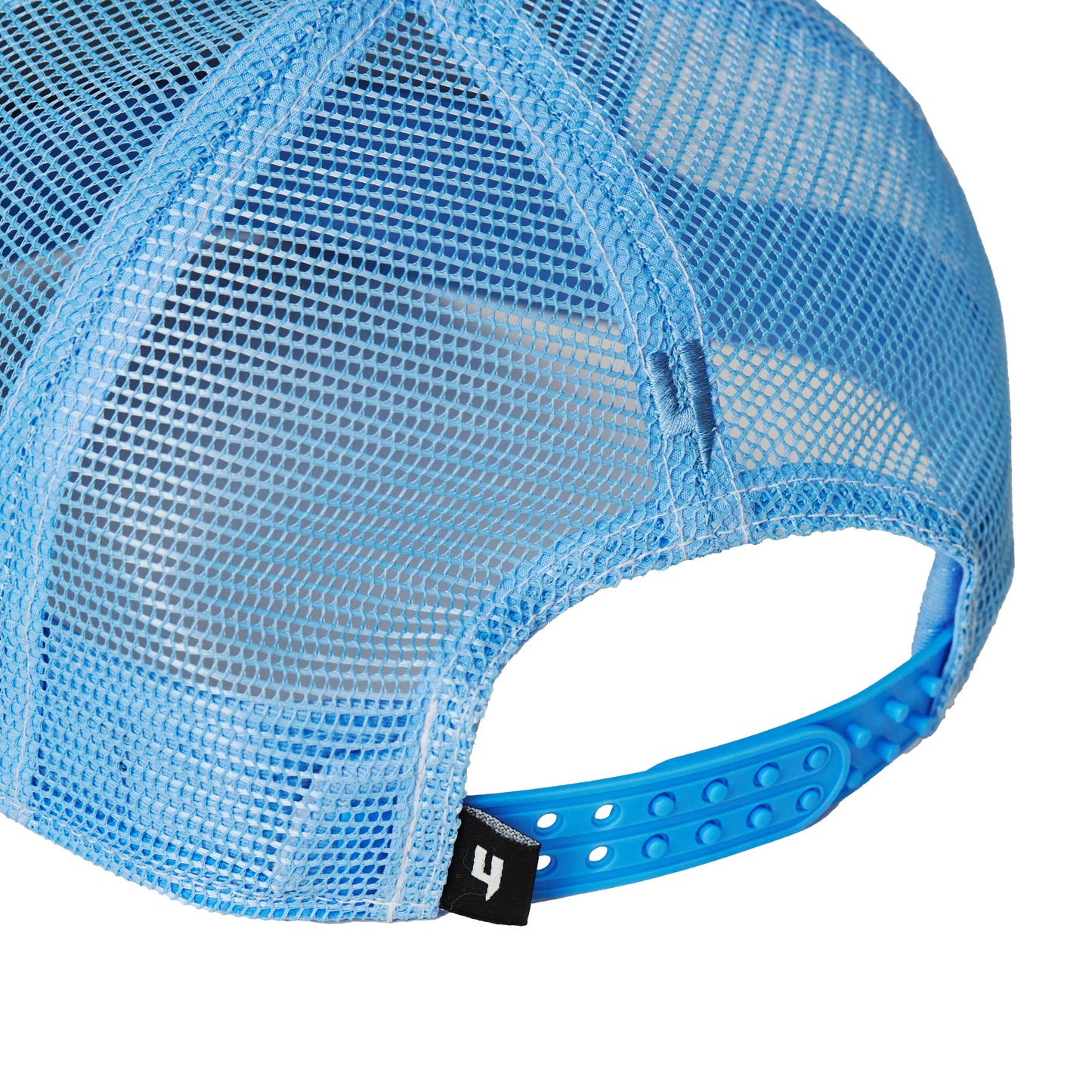 BABY BLUE CAP WHITE STITCH CONTRAST