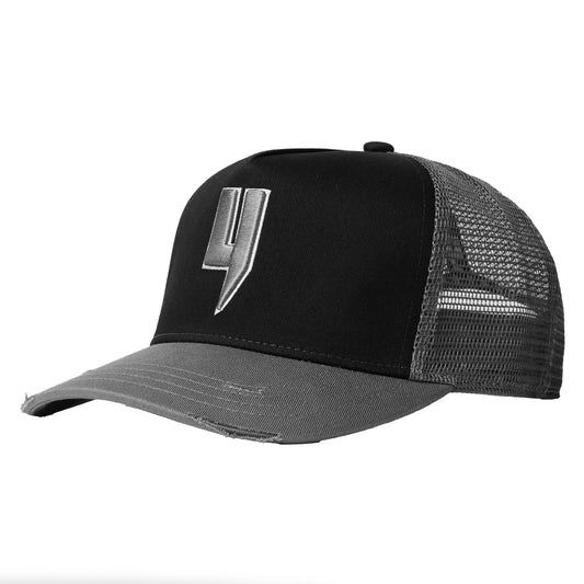 LOGO DE LA BOÎTE CASQUETTE NOIR/BLANC