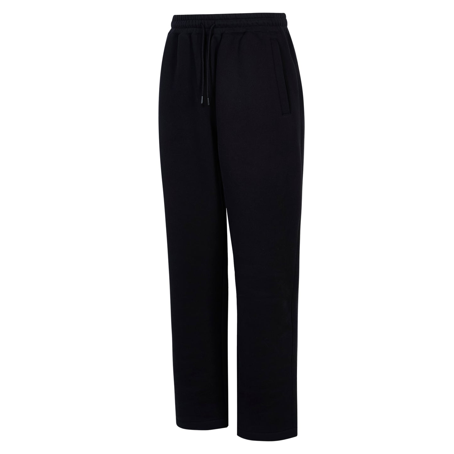 BLACK RELAXED FIT LUX JOGGERS
