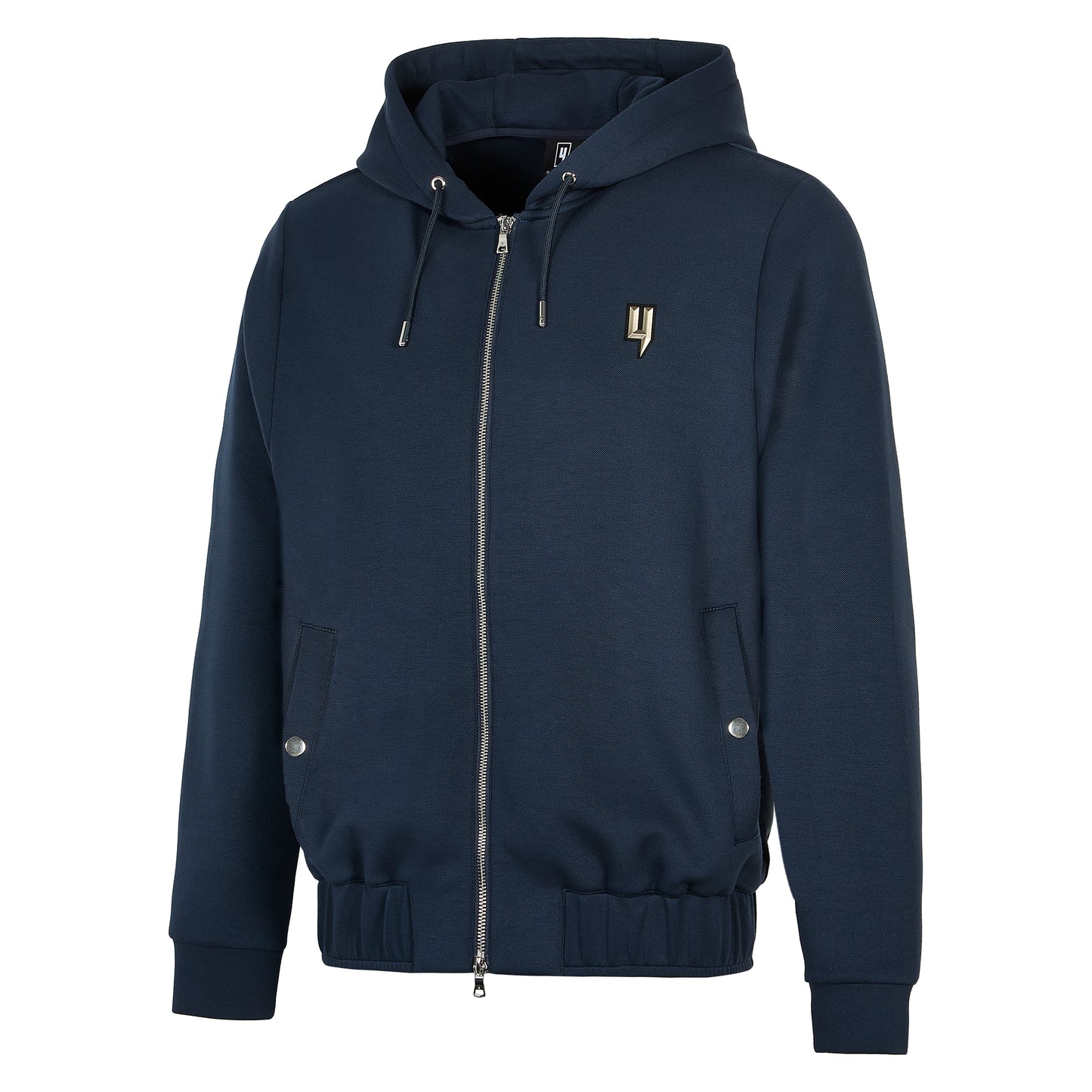 NAVY LUX ZIP UP HOODY