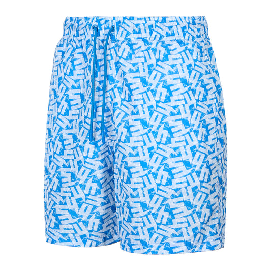 SCATTER Y SWIM SHORTS BLUE