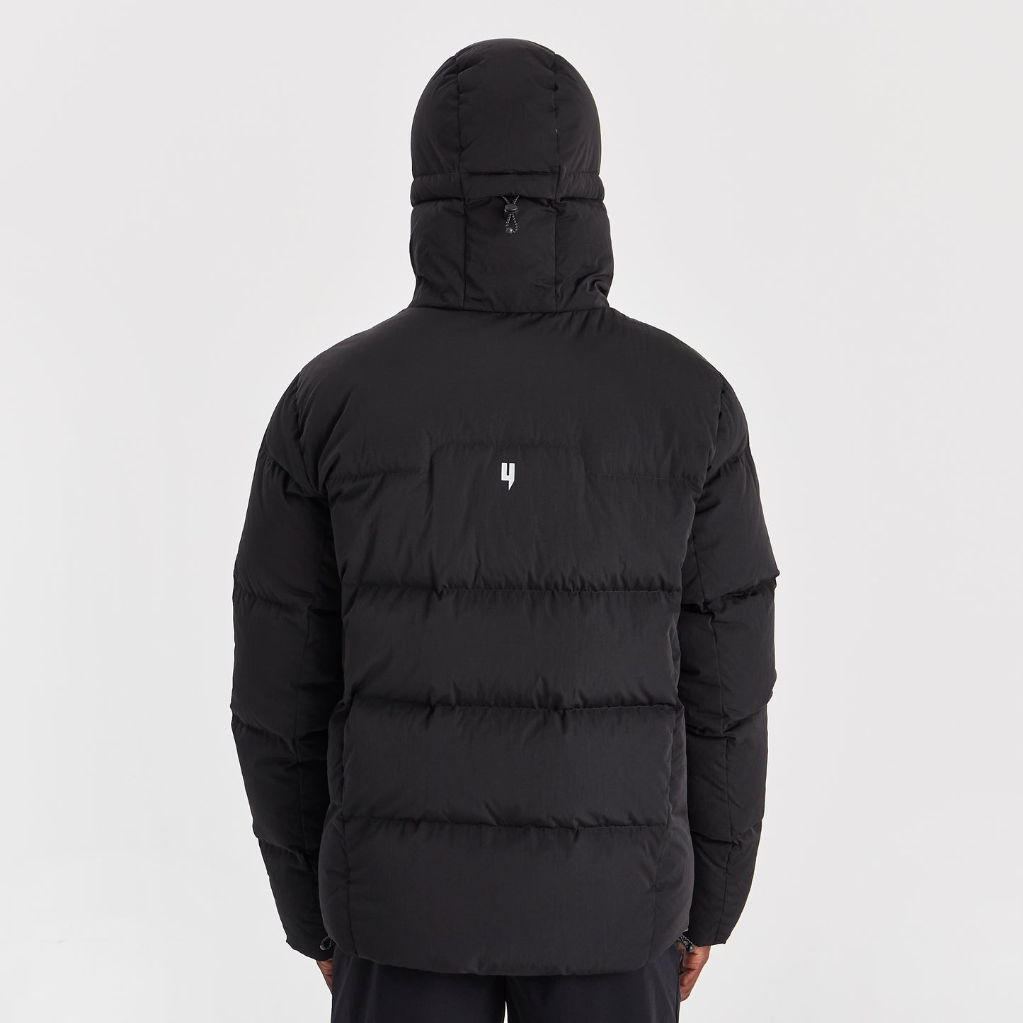 QUILTED DOWN COAT BLACK