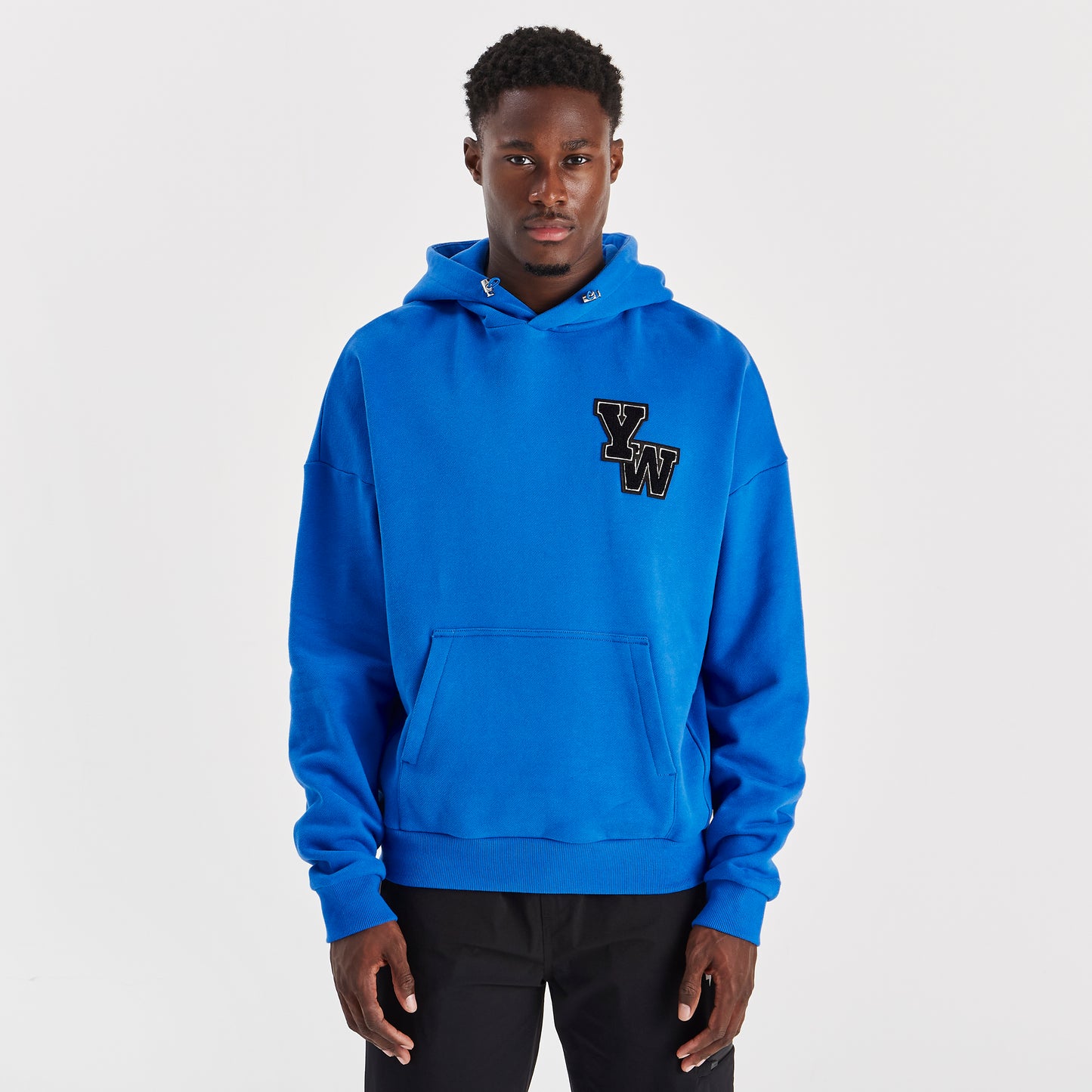 BLUE RELAXED FIT LUX HOODY