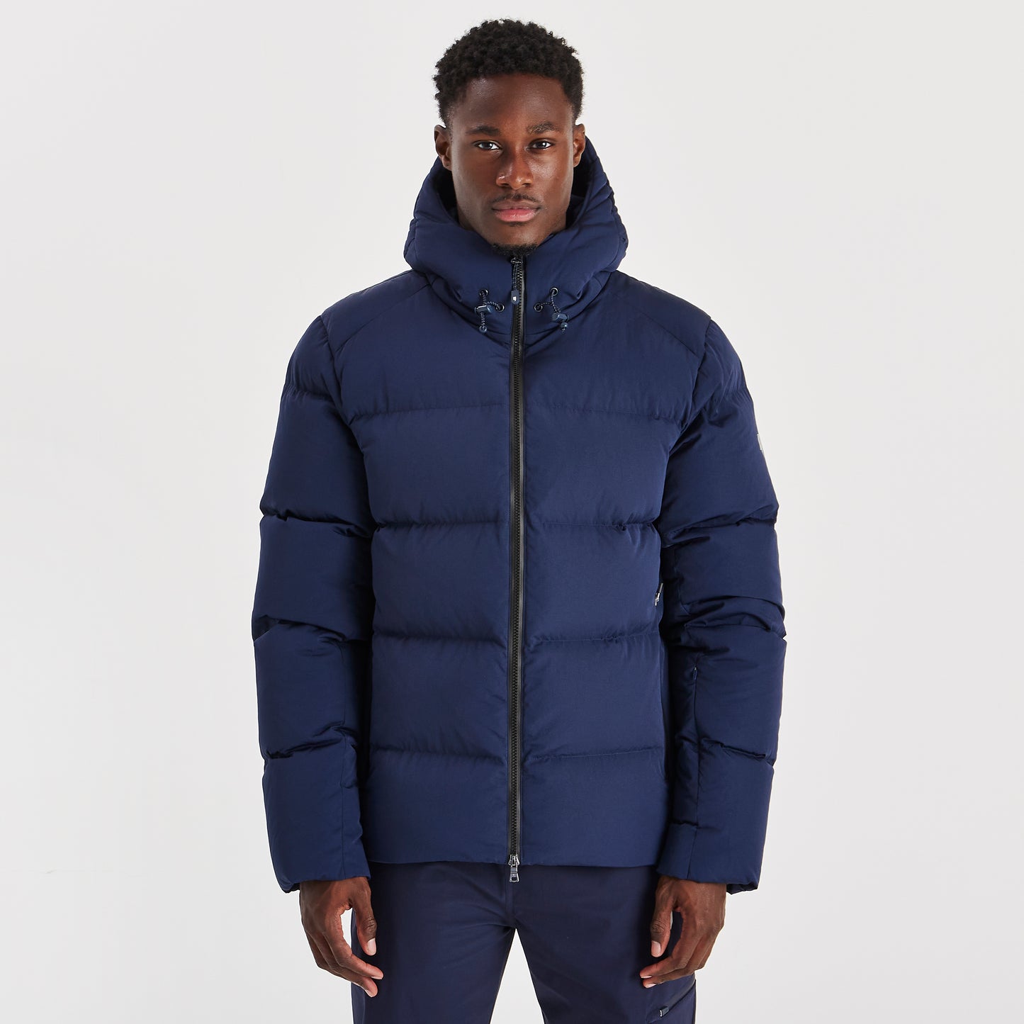 QUILTED DOWN COAT NAVY