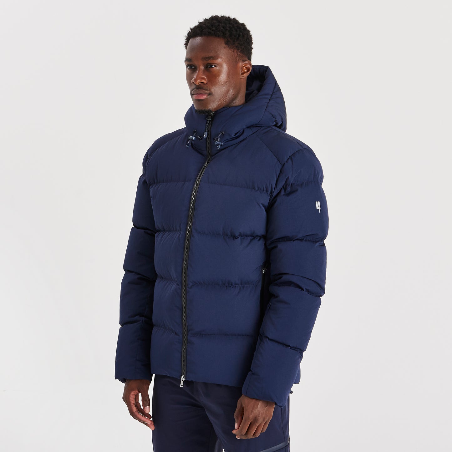 QUILTED DOWN COAT NAVY