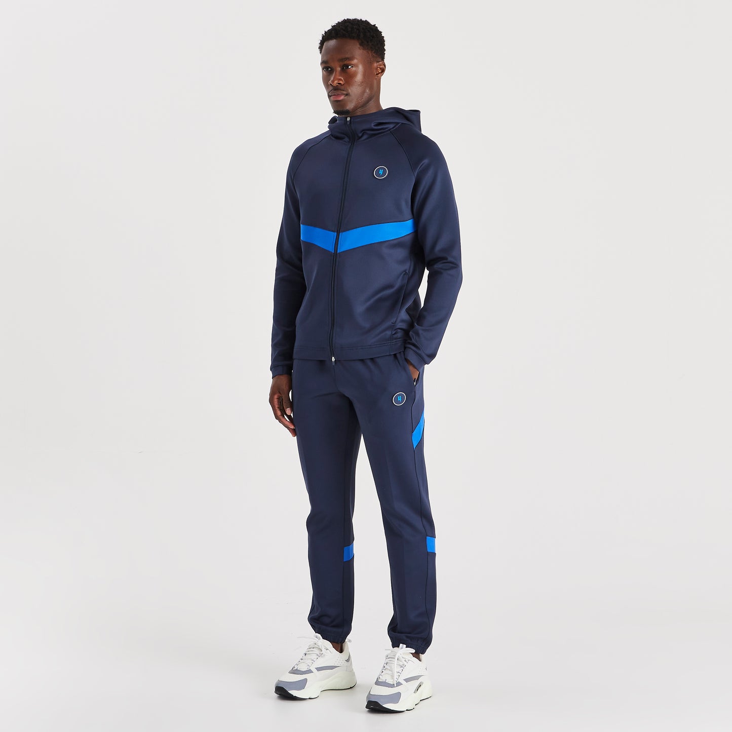 TEAM TRACKSUIT BOTTOMS NAVY/VICTORIA BLUE