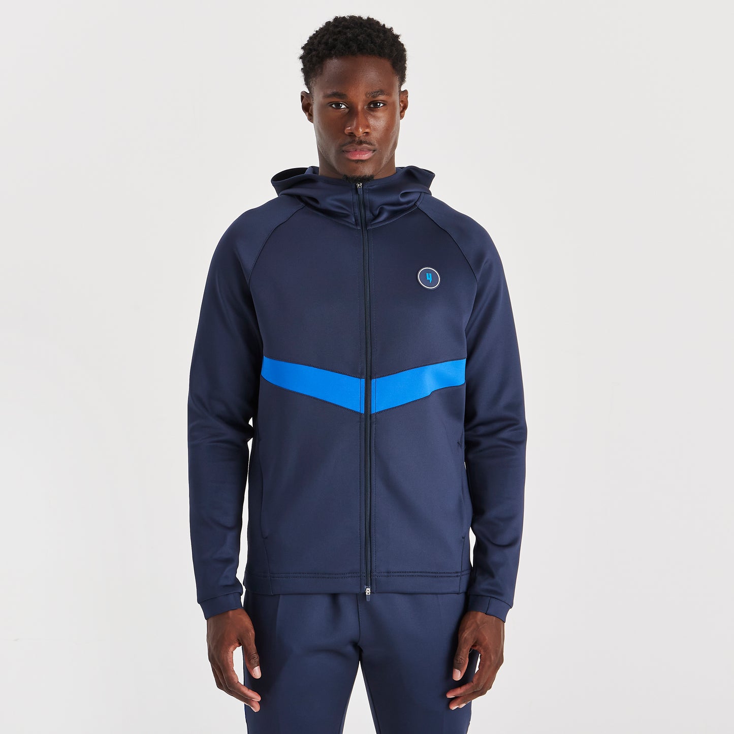 TEAM TRACKSUIT TOP NAVY/VICTORIA BLUE