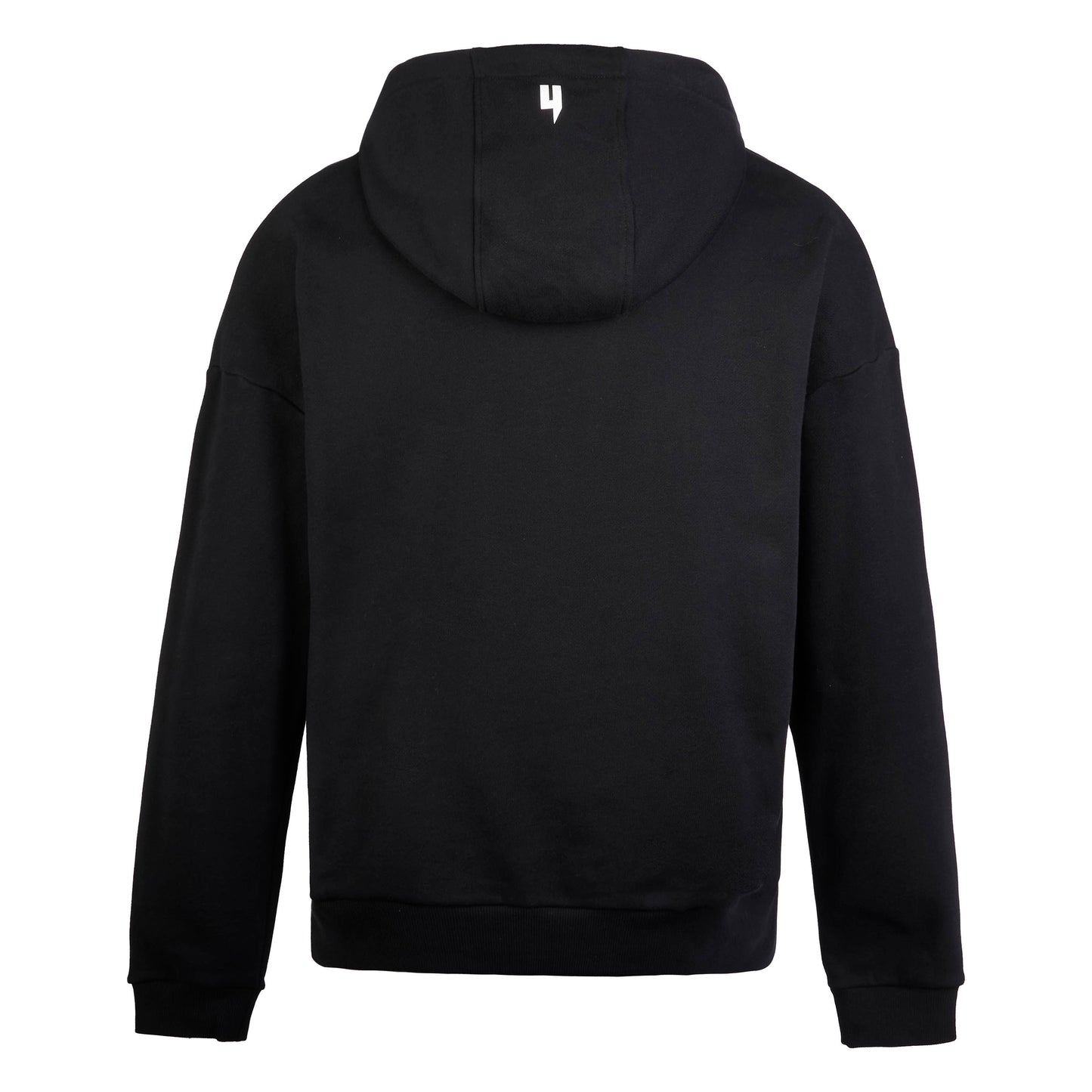 BLACK RELAXED FIT LUX HOODY