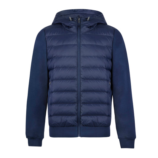 QUILTED PANEL JACKET NAVY