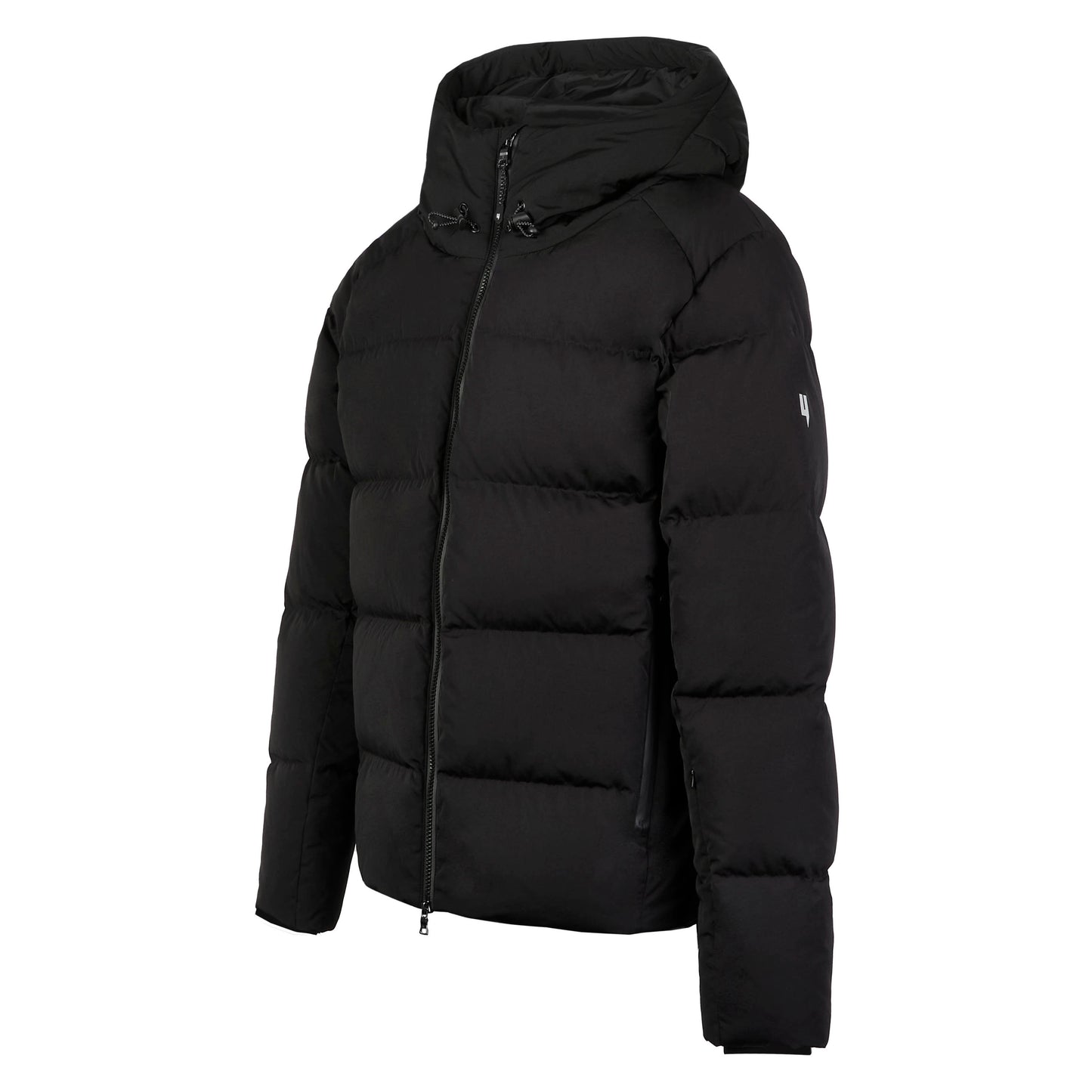 QUILTED DOWN COAT BLACK