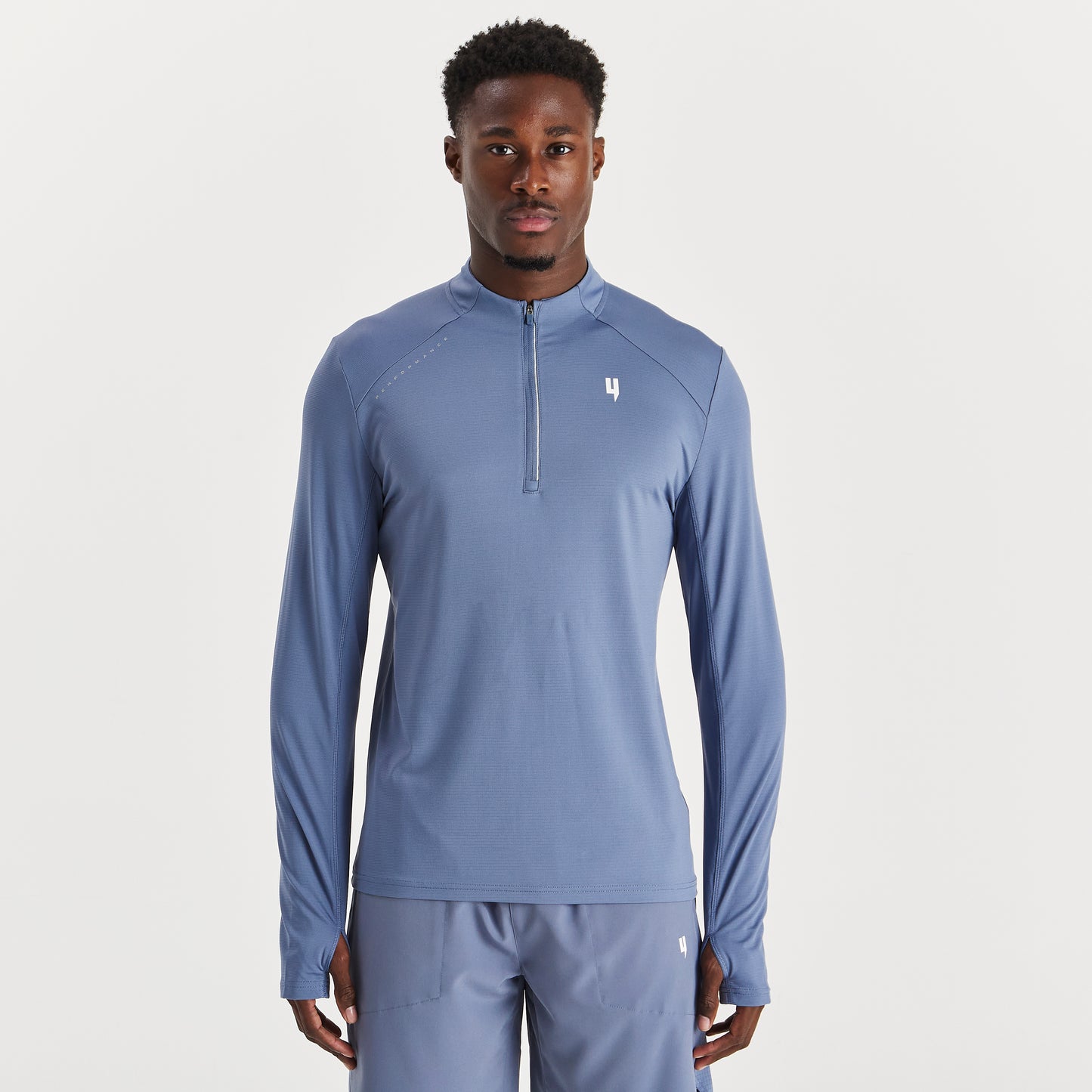 PERFORMANCE 1/2 ZIP STEEL BLUE