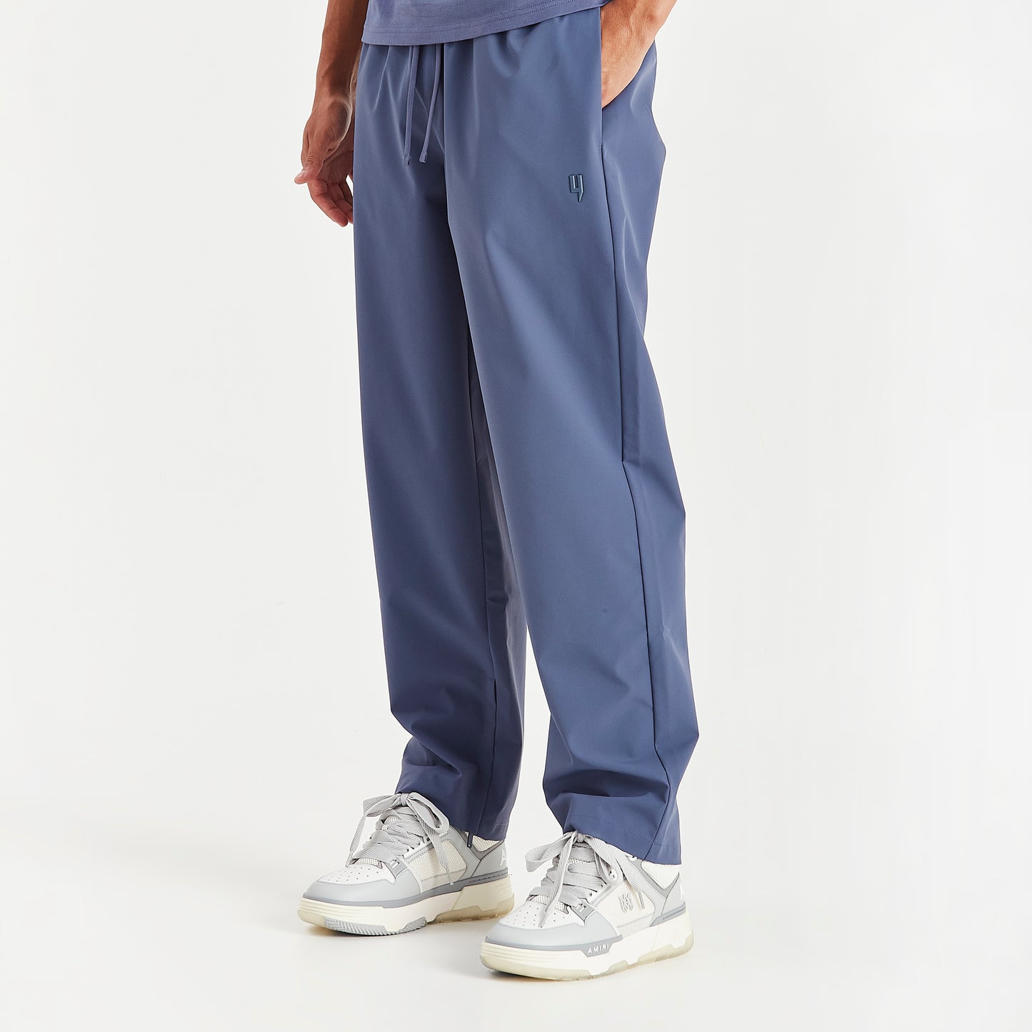 BLUE STRAIGHT LEG PANTS