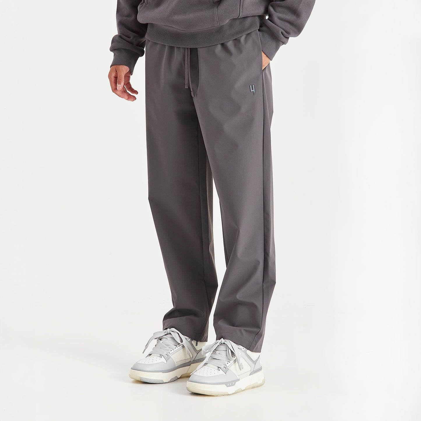 DARK GREY STRAIGHT LEG PANTS