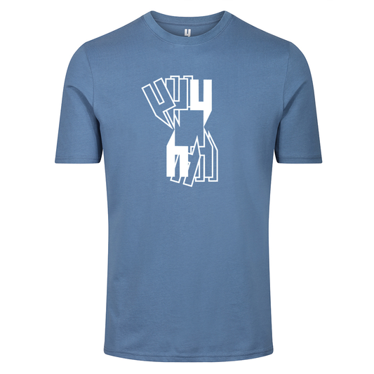 EIGHT SQUARED Y LOGO TEE CORNET BLUE WHITE