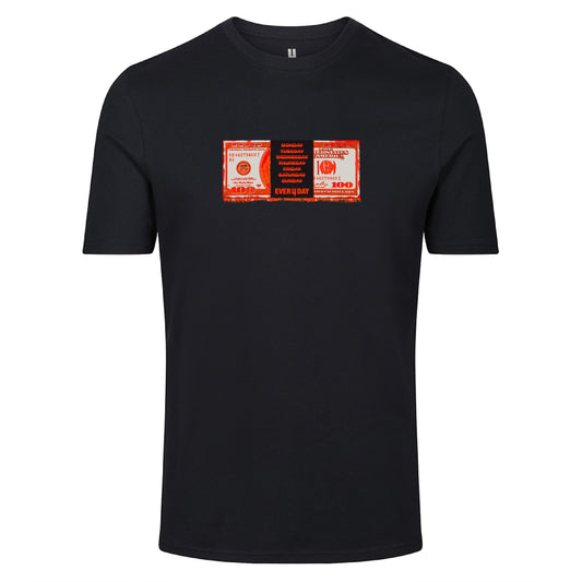 BLACK TEE DOLLAR BILL LOGO