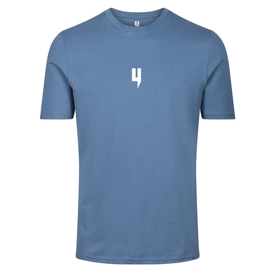 Y LOGO TEE CORNET BLUE WHITE