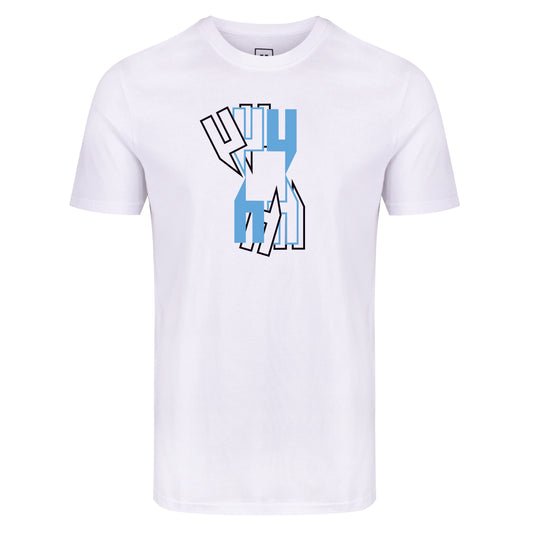 EIGHT SQUARED Y LOGO TEE WHITE BABY BLUE