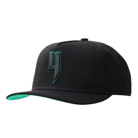 MIXED CONTRAST CAP BLACK GREEN