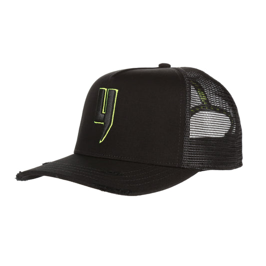 Y LOGO CAP BLACK NEON OUTLINE