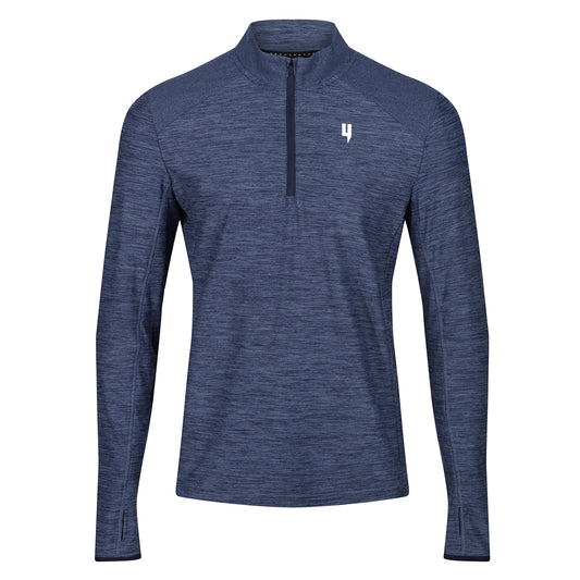 PERFORMANCE 1/2 ZIP TOP NAVY MARL