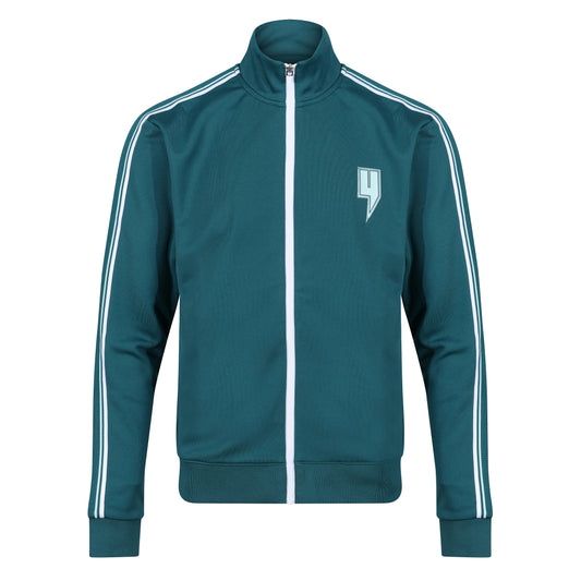 TRACK TOP SIDE STRIPE TURQUOISE