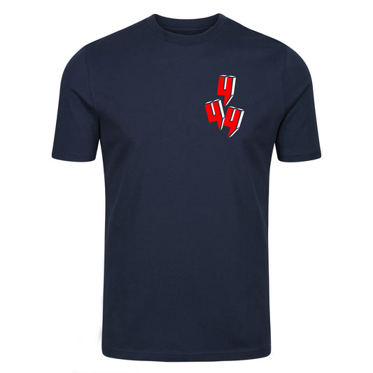 3D TRIPLE Y LOGO TEE NAVY RED