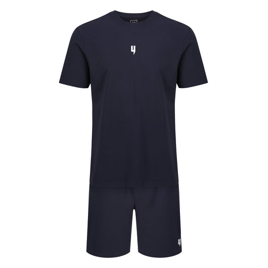 LOUNGEWEAR SET NAVY / WHITE