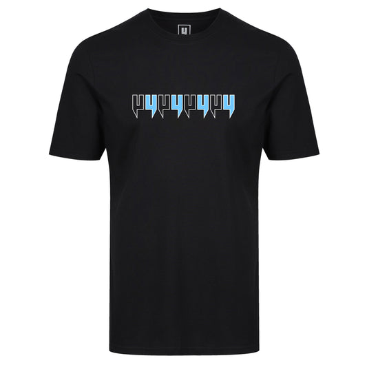 EIGHT Y LOGO TEE BLACK BABY BLUE