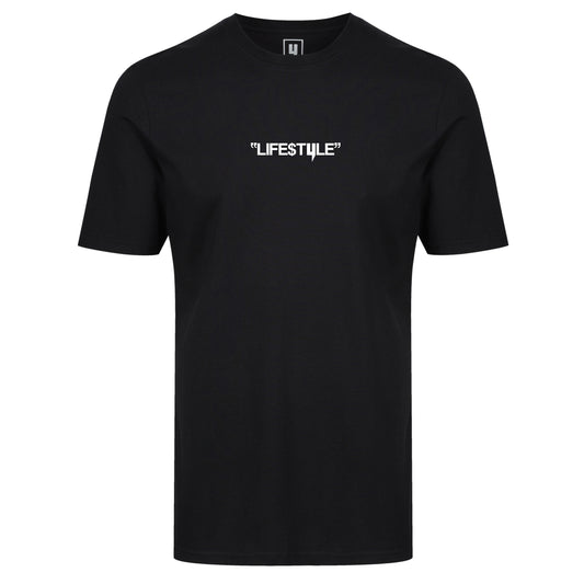 YELIR WORLD "LIFE$TYLE" TEE BLACK/NEON