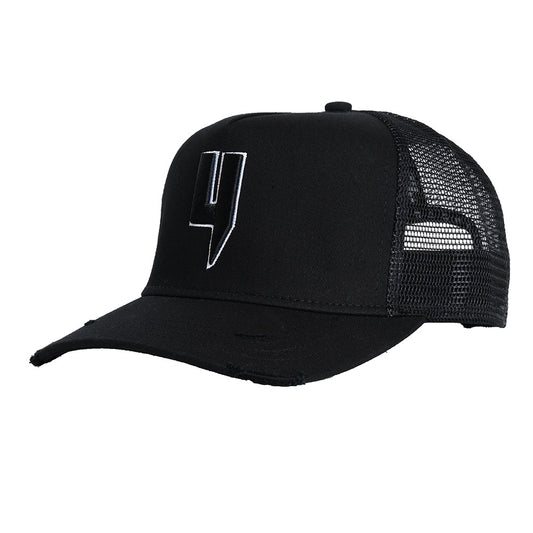 Y LOGO CASQUETTE NOIR BLANC CONTOUR