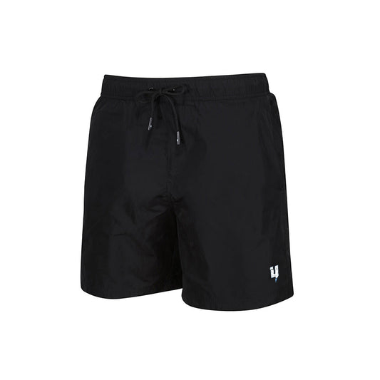 BOOGIE Y LOGO SWIM SHORTS BLACK