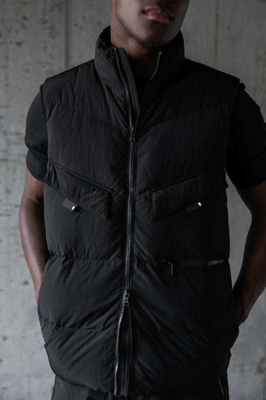 UTILITY BODY WARMER BLACK